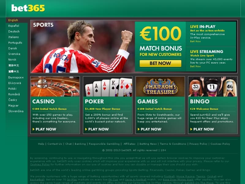 Bet365 Sports Betting Casino