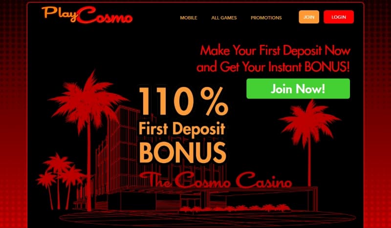 Cosmo casino canada sign up bonus