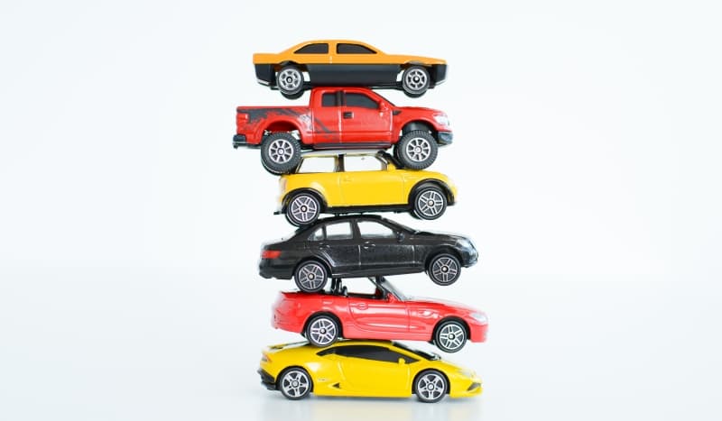 stack of cars