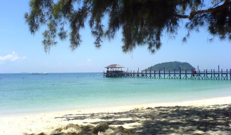 beach scene