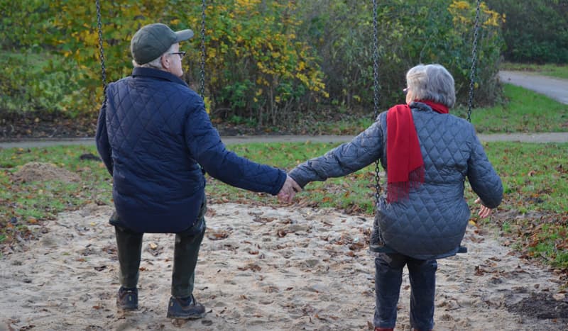 older man and woman